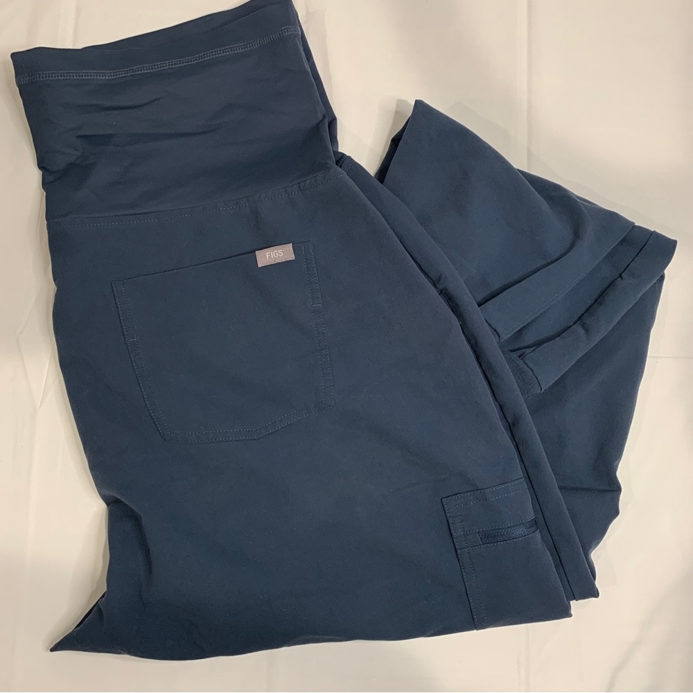 FIGS Technical Collection Maternity Belly Band Jogger Gray Scrub Pants XL